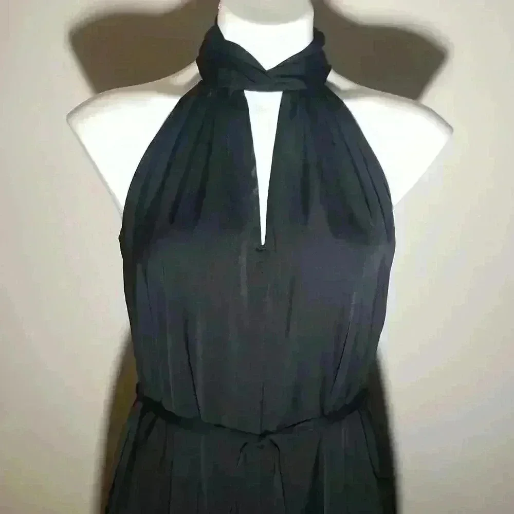 Banana Republic Twist-Neck Satin Dress - Picture 3 of 12